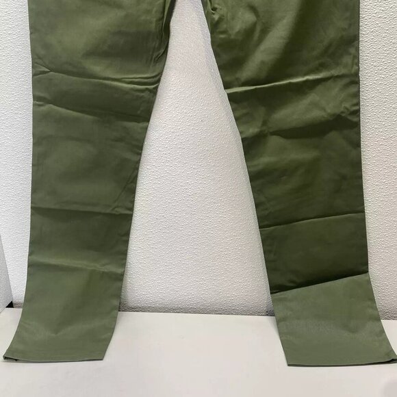 NEW JOHN VARATOS Mens J701 Coated Regular Jeans Size 30 x 32.5 Army Green - Picture 3 of 10